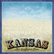 Kansas Vintage, States scrapbook paper (Stamping Station)