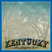 Kentucky Vintage, States scrapbook paper (Stamping Station)