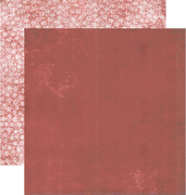 Flowers & Texture, Red, double-sided scrapbook paper (Scrappin Sports & More)