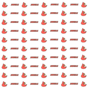 University of Louisville (Cardinals), white background, scrapbook paper, 12" x 12" (Sports Solution)