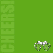 Luck O' The Irish Collection, Cheers!, Beer scrapbook paper (Reminisce)<br><font color=red>50% off</font>