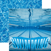Swimming, Real Sports Collection, double-sided, scrapbook paper (Reminisce)<br><font color=red>25% off</font>