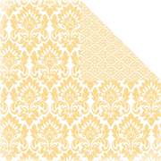 Color Theme: Damask, Soft Yellow, double-sided scrapbook paper (Scrapbook Custom)