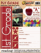 Cardstock, School Scrapbook stickers (Scrappin Sports)<br>(3_choices)