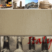 Italy, scrapbook paper (Stamping Station)