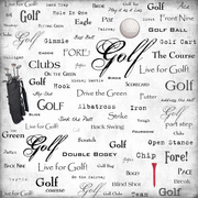 Golf, scrapbook paper (Stamping Station)