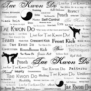 Tae Kwon Do, scrapbook paper (Stamping Station)
