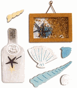 Shore thoughts, Beach & Seashore, scrapbook stickers (Jolee's Boutique)