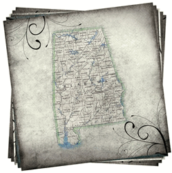 50 Travel Maps, scrapbook paper (Stamping Station)