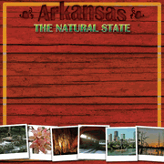 Arkansas, Travel, States, scrapbook paper (Stamping Station)