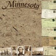 Minnesota, Travel, States, scrapbook paper (Stamping Station)