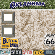 Oklahoma, Travel, States, scrapbook paper (Stamping Station)