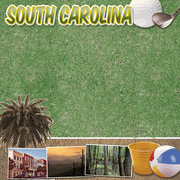 South Carolina, Travel, States, scrapbook paper (Stamping Station)