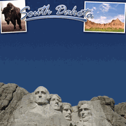 South Dakota, Mount Rushmore, Travel, States, scrapbook paper (Stamping Station)