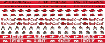 University of Arkansas (Razorbacks), 12" Border Stickers, scrapbook (Sports Solution)