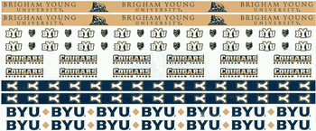 Brigham Young University, BYU (Cougars), 12" Border Stickers, scrapbook (Sports Solution)