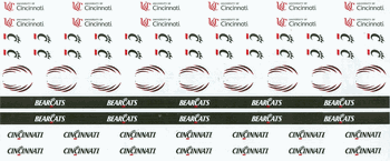 University of Cincinnati (Bearcats), 12" Border Stickers, scrapbook