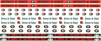 University of Georgia (Bulldogs), 12" Border Stickers, scrapbook (Sports Solution)