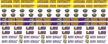 Louisiana State University (LSU Tigers), 12" Border Stickers, scrapbook (Sports Solution)