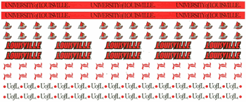 University of Louisville (Cardinals), 12" Border Stickers, scrapbook (Sports Solution)