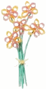 Quillettes, Orange Flower, scrapbook stickers (Jolee's by You)<br><font color=red>50% off</font>