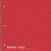 Red Notebook, school scrapbook paper (Karen Foster)