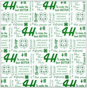 4-H Phrases, Scrapbook Paper (It Takes Two)