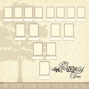 My Family Tree, Family History scrapbook paper (Stamping Station)