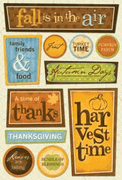 Autumn, cardstock stickers, scrapbook (Karen Foster)