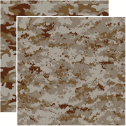 Camouflaged, Desert, double-sided, scrapbook cardstock (Reminisce)