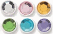 Brads, Princess, Pastel, 3/8-inch round, 18/pack, scrapbook (Karen Foster)