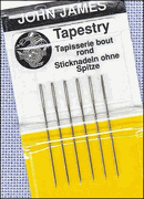 Needles, Tapestry for Cross Stitch, Needlepoint & Plastic Canvas (John James)<br>(7_choices)