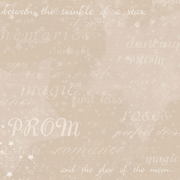 Prom Words, dance scrapbook paper (Stamping Station)