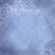 My Baptism Day, Blue, scrapbook paper (Stamping Station)