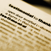 <font color=red>Testimonials,</font><br>what our customers think!