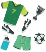 Memories in the Making, Soccer, sports scrapbook stickers (Leisure Arts)<br><font color=red>Save 43%</font>