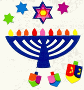 Hannukah, scrapbook stickers (Sandylion)<br><font color=red>50% off</font>