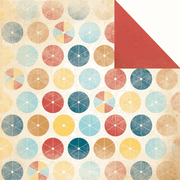 Seaside Collection, Umbrella, double-sided scrapbook paper (Kaisercraft)<br><font color=red>50% off</font>