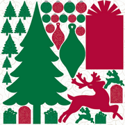 Journal Glitter Stickers, Christmas scrapbook (Reminisce)<br><font color=red>50% off</font>