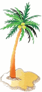 Palm Tree, 3-D SLIM scrapbook stickers (Jolee's By You)