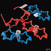 Plastic Red or Blue Star Kiddie Sunglasses Plastic Red or Blue Star Kiddie Sunglasses