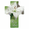 He Is Risen Lilly Green Cross Magnet He Is Risen Lilly Green Cross Magnet