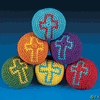 Religious Cross Knitted Kick Ball Religious Cross Knitted Kick Ball