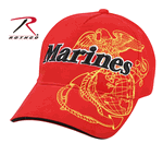 DELUXE LOW PRO CAP / MARINES EAGLE GLOBE & ANCHOR - RED DELUXE LOW PRO CAP / MARINES EAGLE GLOBE & ANCHOR - RED