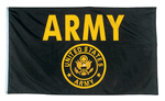 BLACK & GOLD ARMY FLAG 2X3 BLACK & GOLD ARMY FLAG 2X3