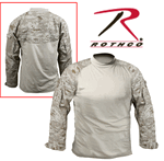 ROTHCO MILITARY DESERT DIGITAL COMBAT SHIRT ROTHCO MILITARY DESERT DIGITAL COMBAT SHIRT