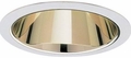 Elco 6 inch Line Voltage Recessed Lighting Trim ELA99SG Specular Cone Gold Reflector with Clear Trim Elco 6 inch Line Voltage Recessed Lighting Trim ELA99SG Specular Cone Gold Reflector with Clear Trim