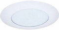 Elco 6" Line Voltage Recessed Lighting Trim EL112W Shower Trim with Diffused Dome Lens, White Elco 6" Line Voltage Recessed Lighting Trim EL112W Shower Trim with Diffused Dome Lens, White