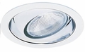 Elco 6" Line Voltage Recessed Lighting Trim EL419GW White Recessed Eyeball Trim with Gold Reflector Elco 6" Line Voltage Recessed Lighting Trim EL419GW White Recessed Eyeball Trim with Gold Reflector