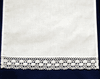 Annie Lace Edged 100% Cotton Guest Towel